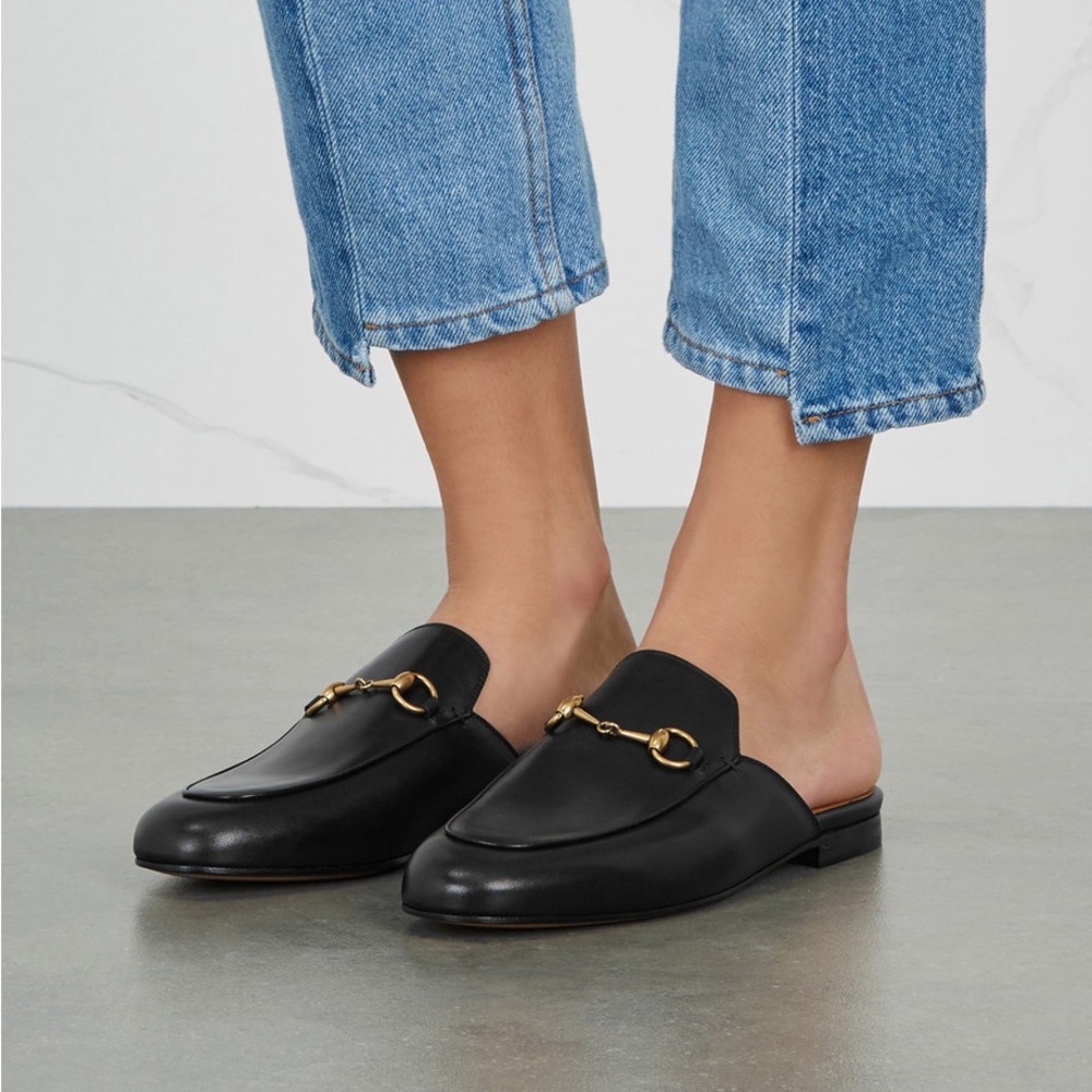 Gucci Princetown leather loafers - Black - used